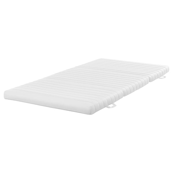 UTÅKER Stackable bed with 2 mattresses, pine/Ånnfjället super firm, 80x200 cm