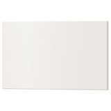 The UTRUSTA drawer front is white, rectangular, with smooth edges and a lacquered finish, made of fiberboard.