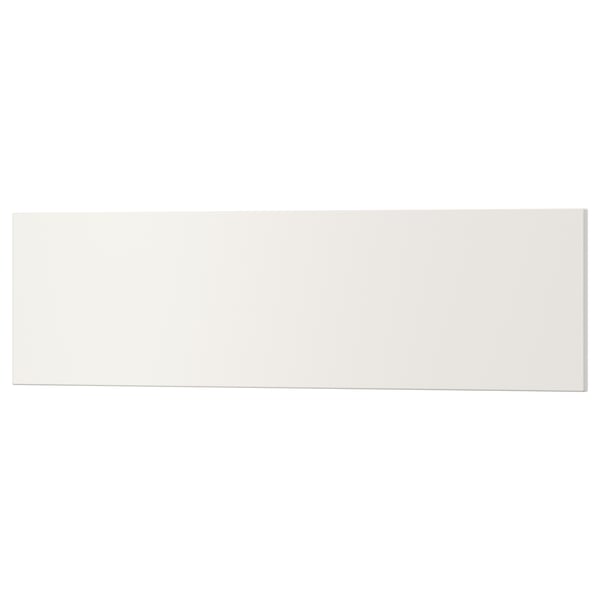 White rectangular drawer with smooth finish. Modern design, acrylic paint on fibreboard.
