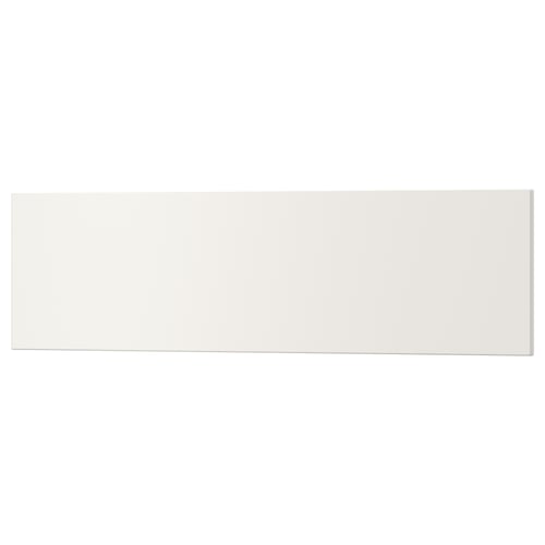 White rectangular drawer with smooth finish. Modern design, acrylic paint on fibreboard.