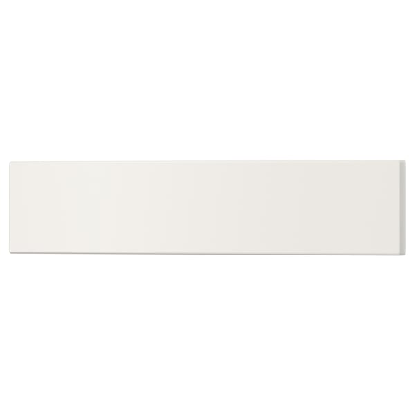 UTRUSTA white drawer front, acrylic paint, fiberboard, rectangular, minimalist design.