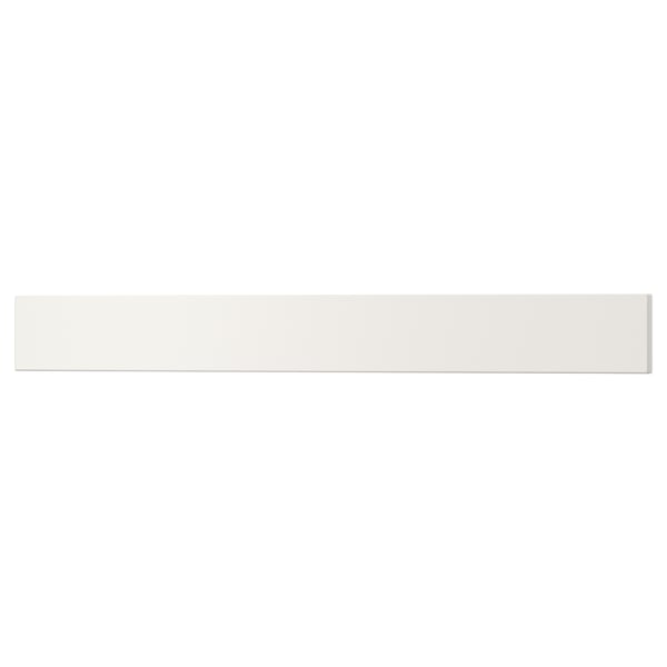 UTRUSTA drawer front, white, rectangular, smooth, ac acrylic paint, fibreboard material.