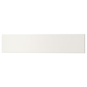 Utresta white drawer front, acrylic painted fiberboard, rectangular shape.