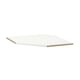 UTRUSTA white melamine shelf, extra sturdy, corner-shaped design.
