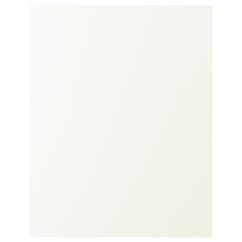 White VALLSTENA cabinet door, smooth, simple design.