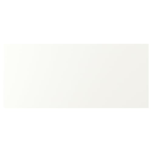 VALLSTENA white kitchen cabinet, smooth surface, plastic front, rectangular.