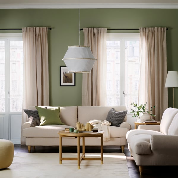 VALNÄS 2-seat sofa, Alhamn dark grey-blue