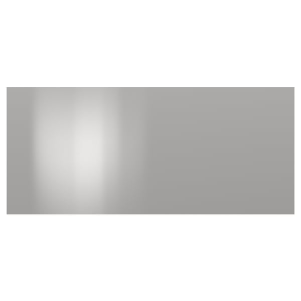 Stainless steel, rectangular VÅRSTA front panel, sleek and reflective, modern industrial design.