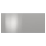 Stainless steel, rectangular VÅRSTA front panel, sleek and reflective, modern industrial design.