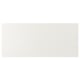 White VEDDINGE kitchen cabinets, sleek, rectangular, modern design, smooth finish.