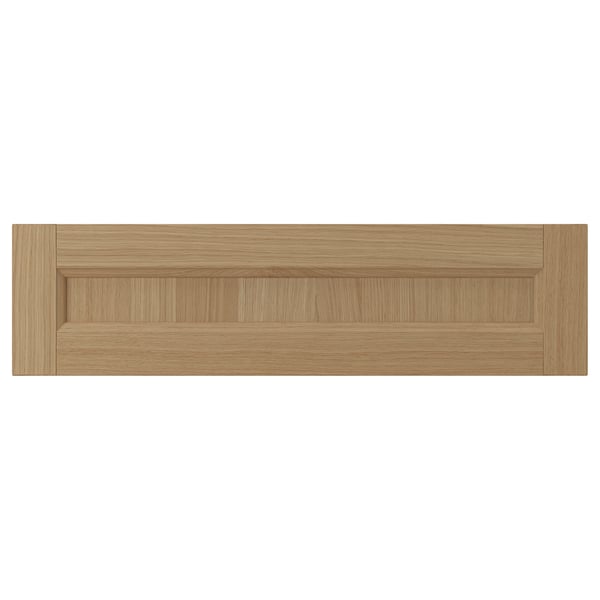 Oak veneer drawer front, rustic kitchen