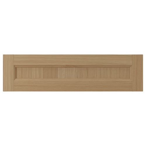 Oak veneer drawer front, rustic kitchen