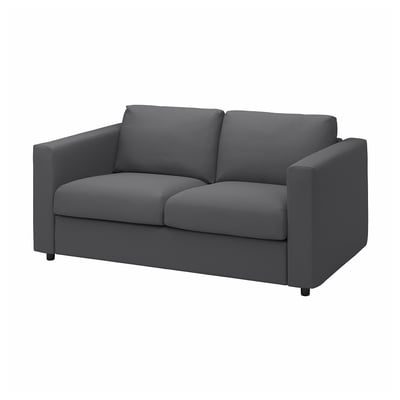 A modern, grey VIMLE sofa with clean lines and sleek design.