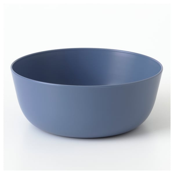 VITABBORRE blue bowl, round and wide, made of bpa-free plastic, ideal for daily use.