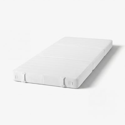 VITHÄLL Pocket spring mattress, foldable extra firm/white, 90x200 cm