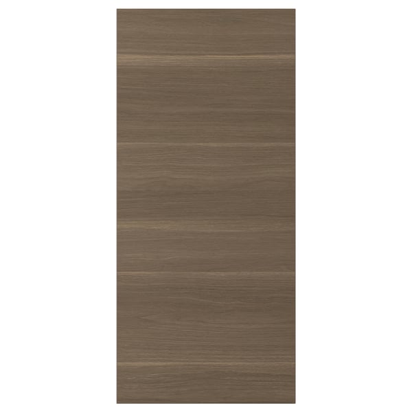 VOXTORP door, walnut effect, rectangular, minimalist design, wooden texture, dark brown.