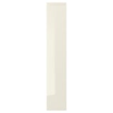 VOXTORP kitchen cabinet door, high-gloss white, rectangle, fiberboard and melamine with glossy plastic edge.