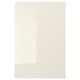 VOXTORP white gloss kitchen cabinet door, sleek modern design, smooth fiberboard front, easy-clean finish.