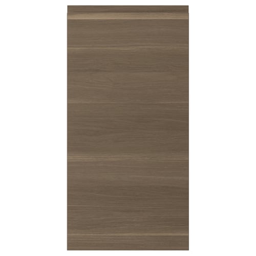 VOXTORP door in dark walnut finish with sleek, minimalist design.