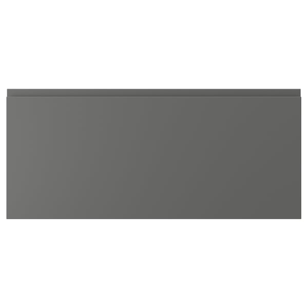 VOXTORP drawer, dark grey, rectangular, smooth finish, modern design.