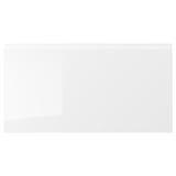 VOXTORP: white, glossy kitchen units with sleek, modern design.