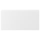 VOXTORP: white, matte, rectangular drawer fronts with integrated handles.