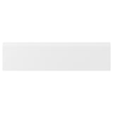 VOXTORP matte white cabinet front. Smooth, modern design with integrated handles, 25-year guarantee.