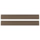 Two dark walnut wood panels with smooth, rectangular, minimalist design.