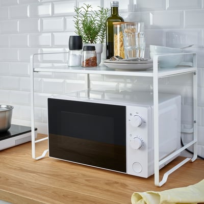 AVSTEG アヴステーグ キッチンカウンタートップラック, ホワイト, 54x36 cm