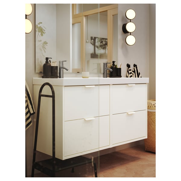 BÄSINGEN ベーシンゲン ステップスツール ハンドレール付き, チャコール