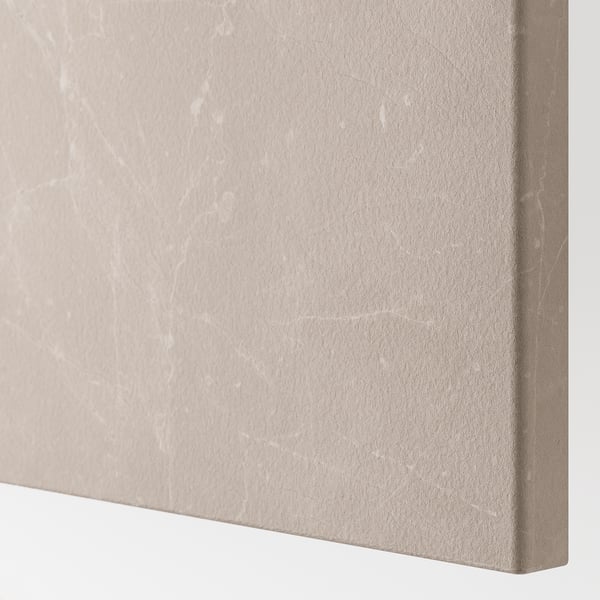BERGSVIKEN ベリスヴィーケン 扉, ベージュ 大理石調, 60x64 cm