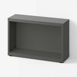 BESTÅ ベストー フレーム, ダークグレー, 60x20x38 cm