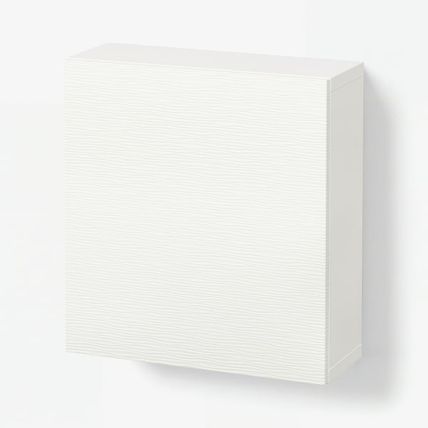 BESTÅ ベストー 壁取り付け式キャビネットコンビネーション, ホワイト/ラクスヴィーケン ホワイト, 60x22x64 cm