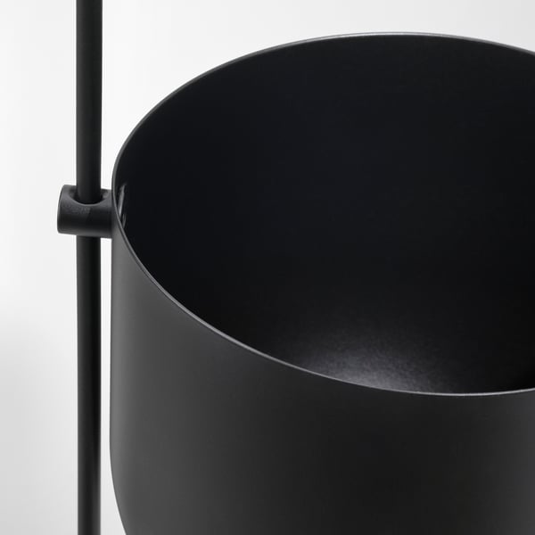 CHILISTRÅN チリストローン ハンギングプランター, 室内/屋外用 ブラック, 12 cm