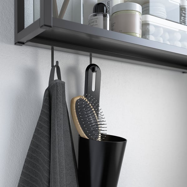 ENHET エーンヘート フック, チャコール, 6x24 mm