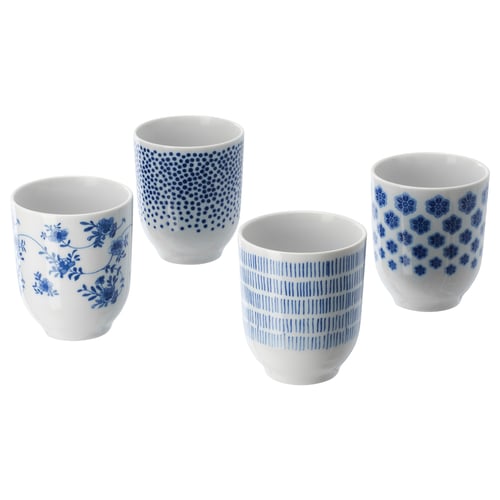 ENTUSIASM アントゥシアスム カップ, 模様入り/ブルー, 22 cl