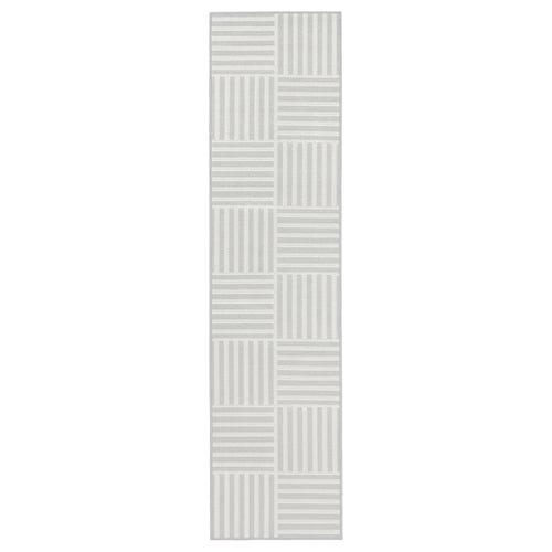 GATUSEKTION ガートセクショーン キッチンマット, グレー/チェック, 45x180 cm