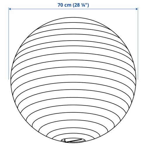 GULLSUDARE グルスーダレ ペンダントランプシェード, ホワイト/ハンドメイド, 70 cm