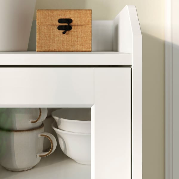 HAUGA ハウガ サイドボード, ホワイト, 140x46x84 cm