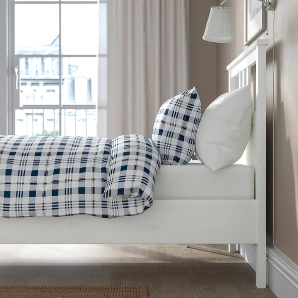 HEMNES ヘムネス ベッドフレーム, ホワイトステイン, 120x200 cm