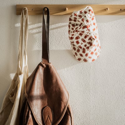 HÖVOLM ホーヴォルマ ラック ノブ6個付き, オーク