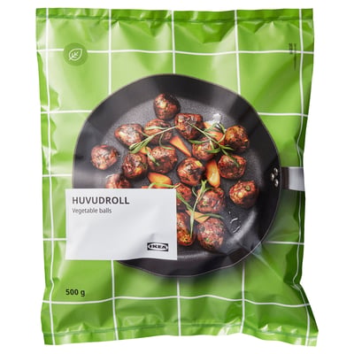 HUVUDROLL フヴドロル ベジボール, 冷凍, 500 g