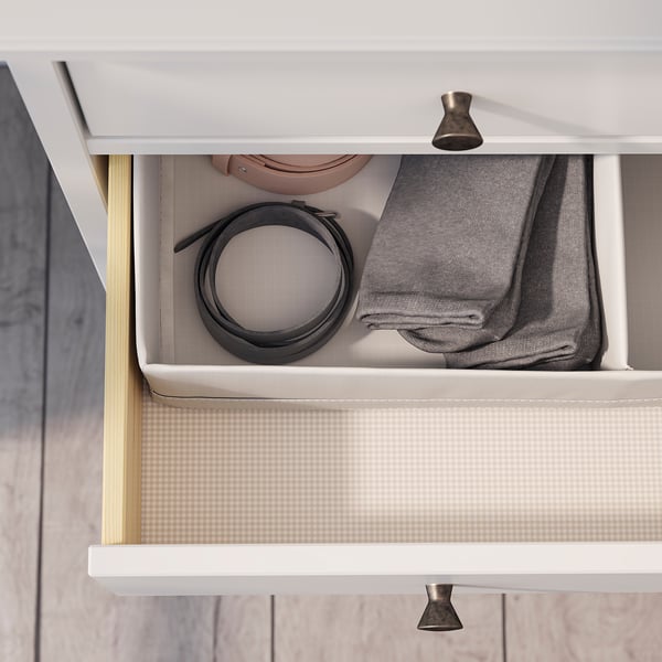 IDANÄS イダネス チェスト(引き出し×6), ホワイト, 84x135 cm