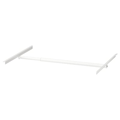JONAXEL ヨナクセル 調節可能ハンガーレール, ホワイト, 46-82 cm