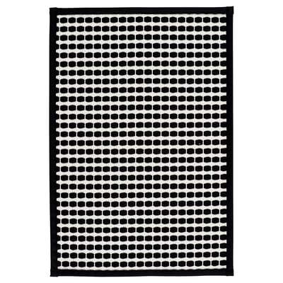 KALLGATE カルゲート バスマット, ブラック/ホワイト, 40x60 cm