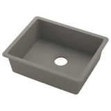 KILSVIKEN シルスヴィーケン はめ込み式シンク 1ボウル, グレーベージュ 合成石英, 56x46 cm