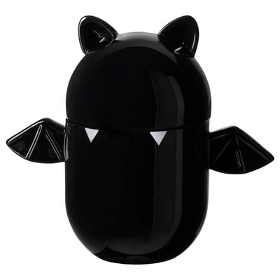 KUSTFYR クストフィール ふた付きボウル, コウモリ ブラック, 19 cm
