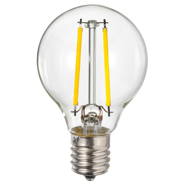 LUNNOM ルッノム LED電球 E17 260ルーメン, 調光可能/球形 クリアガラス, 45 mm