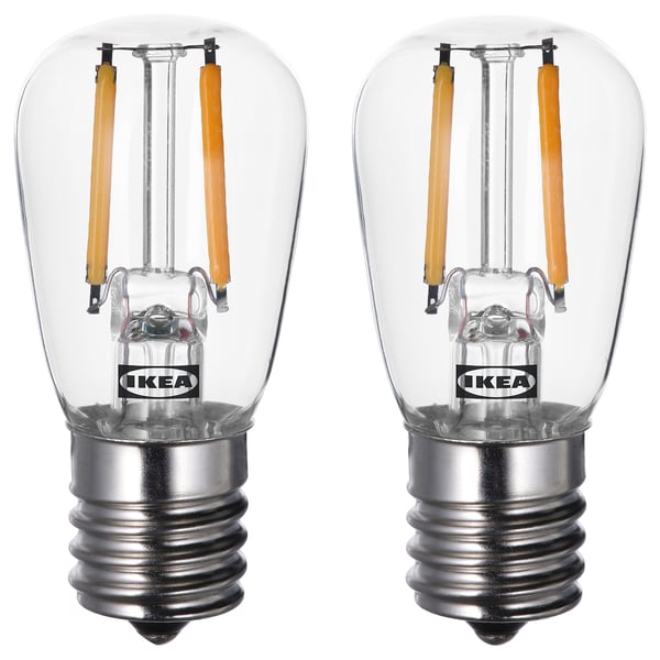 LUNNOM ルッノム LEDサイン電球 E17 100ルーメン, クリア