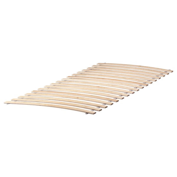 MALM マルム ベッドフレーム マットレス付き, ホワイトステインオーク材突き板/オービグダ ふつう, 120x200 cm